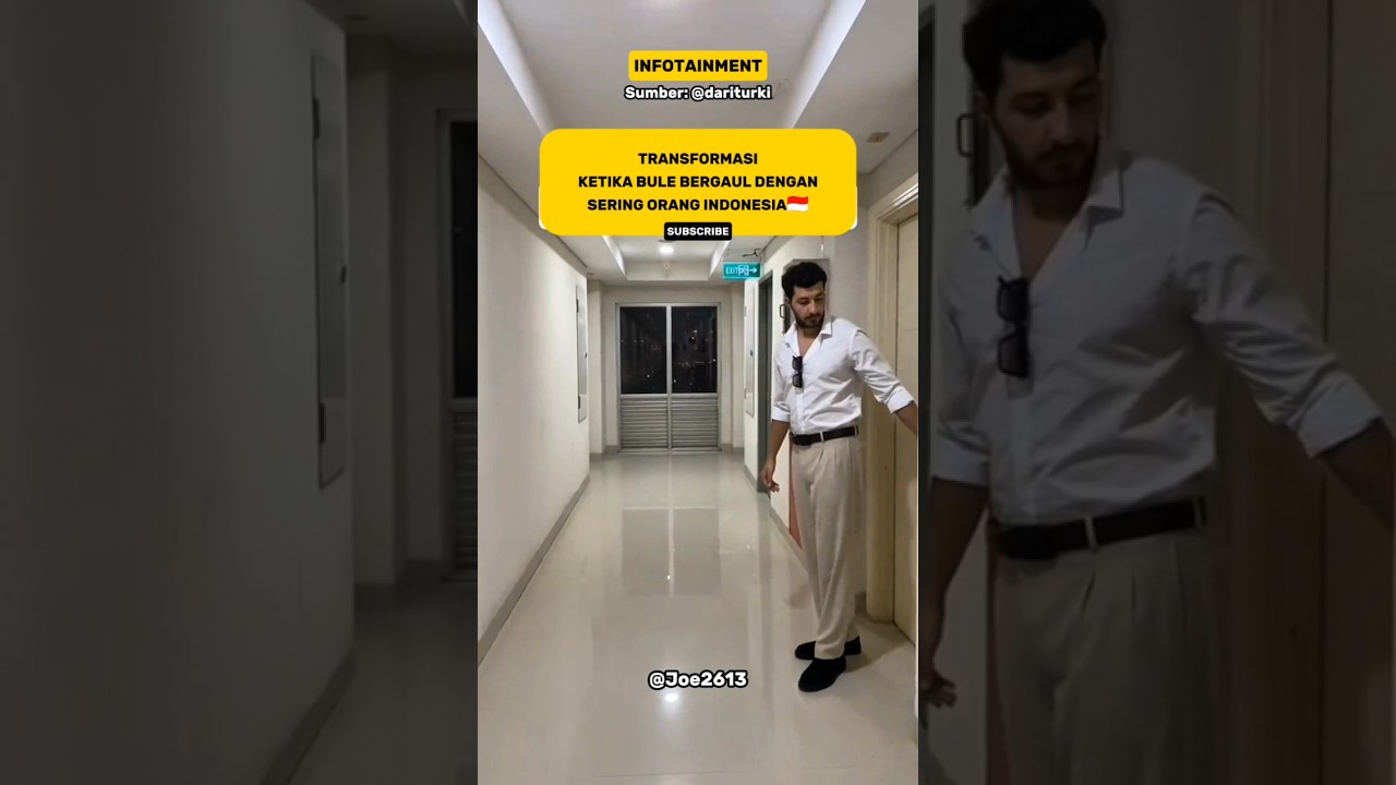 The transformation of foreigners who often hang out with Indonesians? #infotainment #viralvideo #...