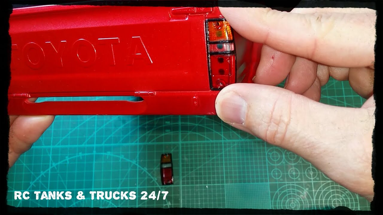 How To Paint A Tamiya Plastic Hard Body - Part 3 FINE DETAIL