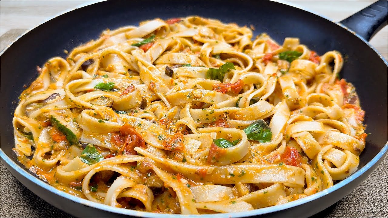 Самая вкусная паста из баклажанов, которую я когда-либо ел! ТОП рецепт готов за считанные минуты!