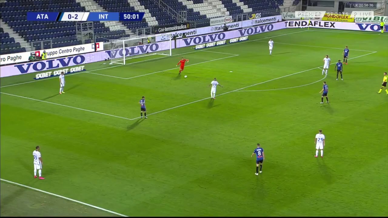 Lukaku + Lautaro link up play vs ATALANTA