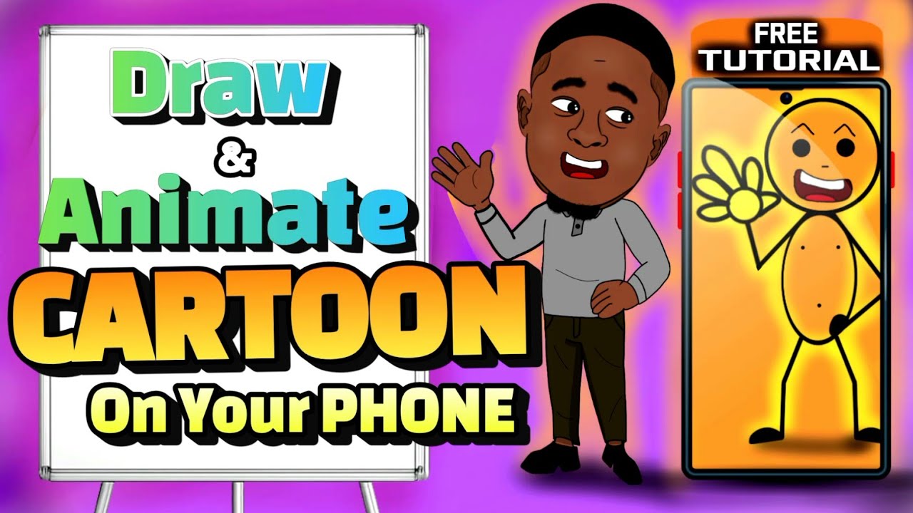 Draw & Animate Cartoon on Phone | Flipaclip Beginner Tutorial