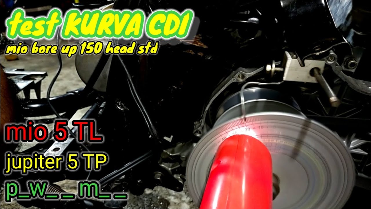 cdi mio lama ,cdi jupiter, p-w-r m-x test kurva cdi mio bore up 150 @AM TECH RACING