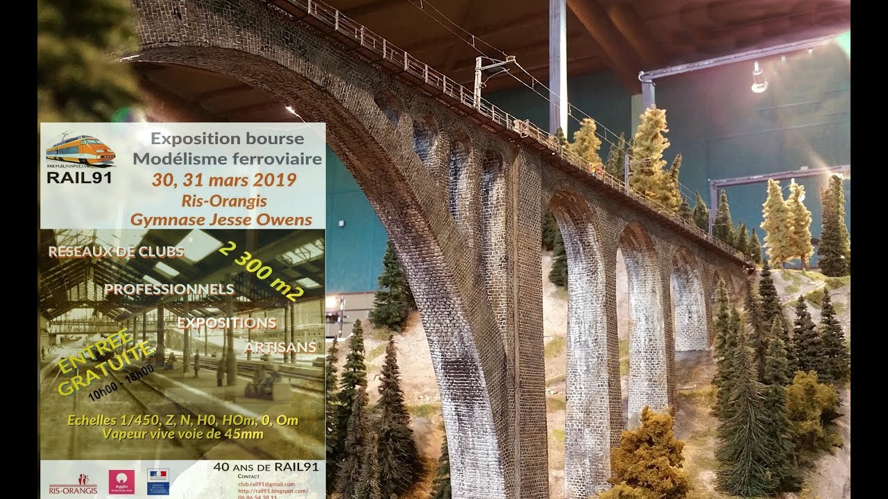 Expo modélisme ferroviaire Ris-Orangis 30 & 31 mars 2019