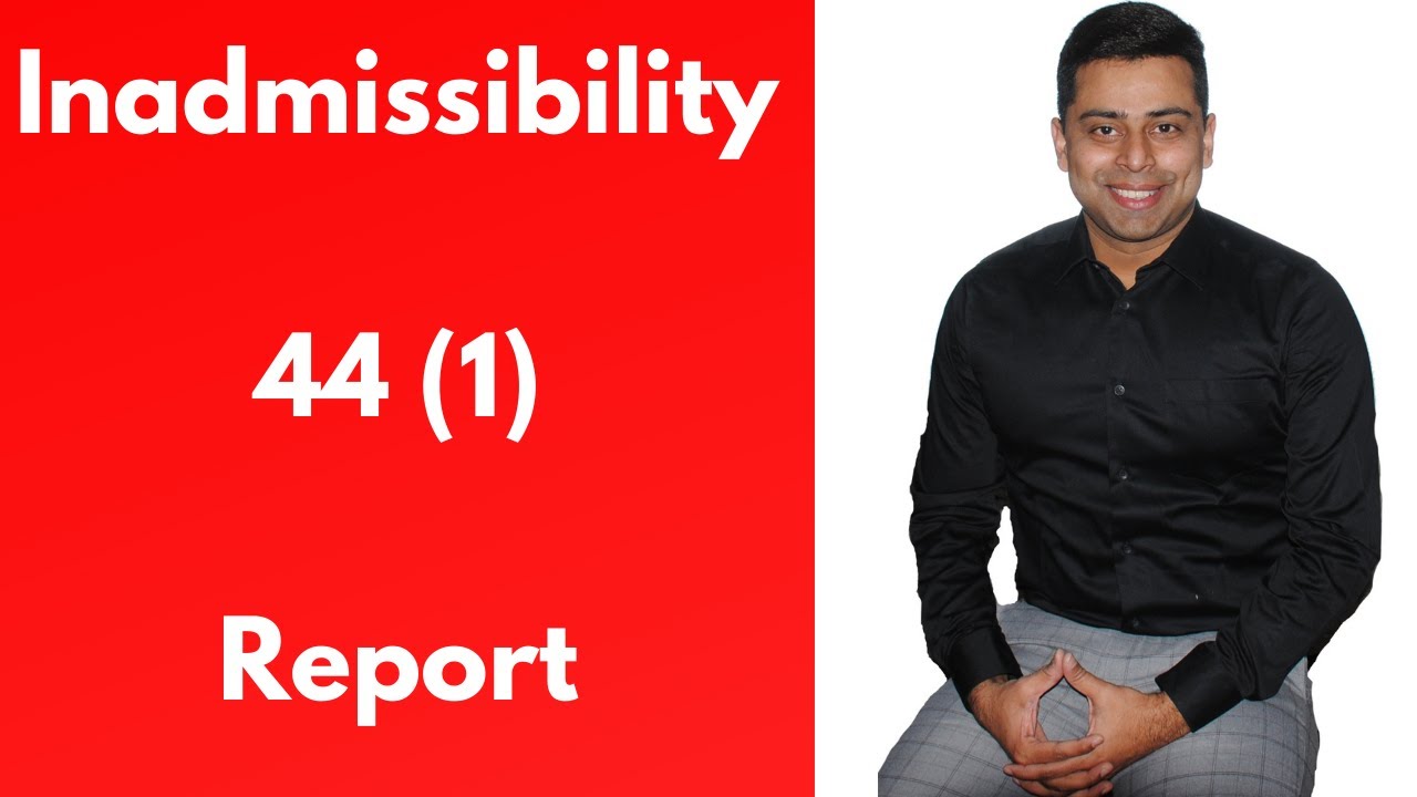 Don't come without a valid visa or PRTD or Valid PR Card | Apply online | Inadmissibility Report