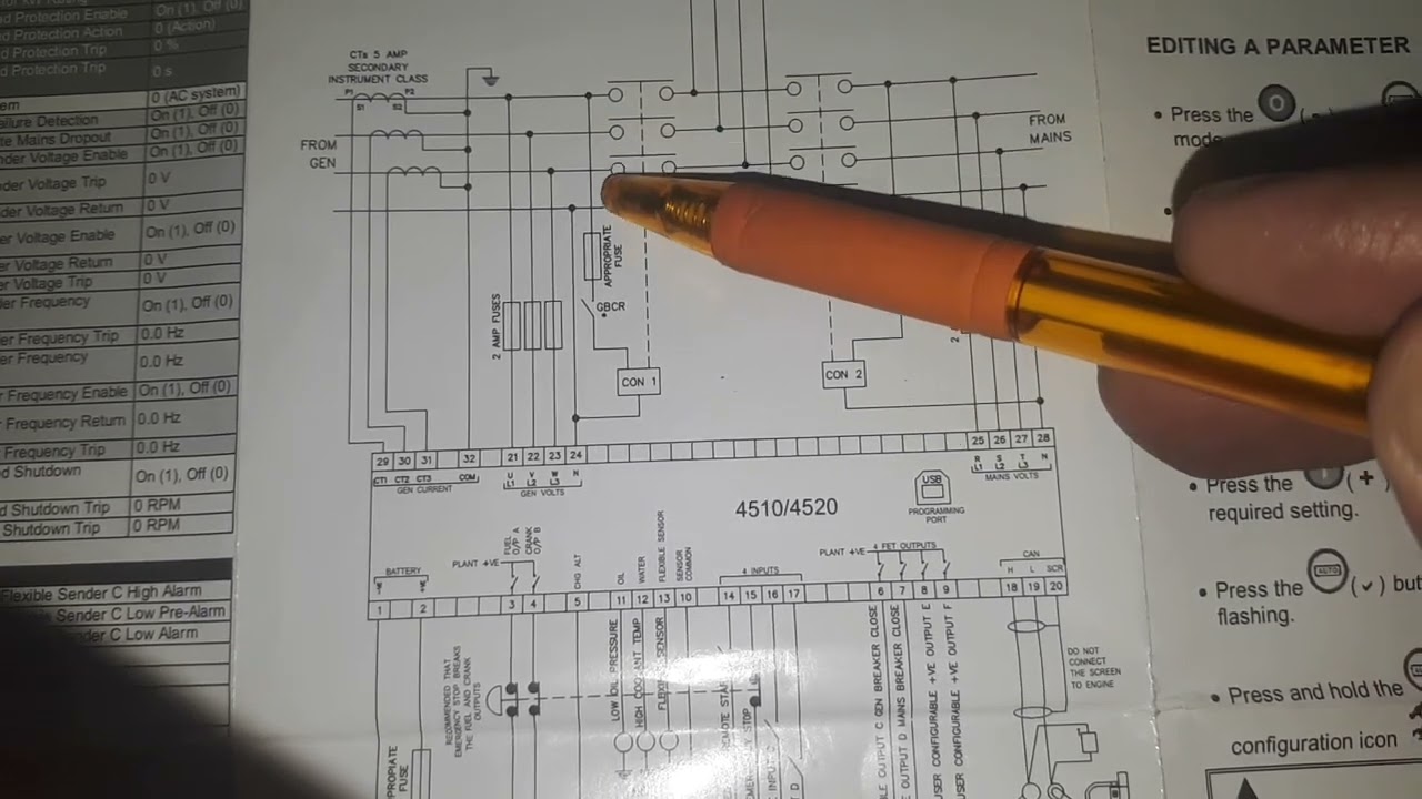 How to Dse4520 WIRING, Configure Input and Output  Switches FULL Details Urdu in Hindi