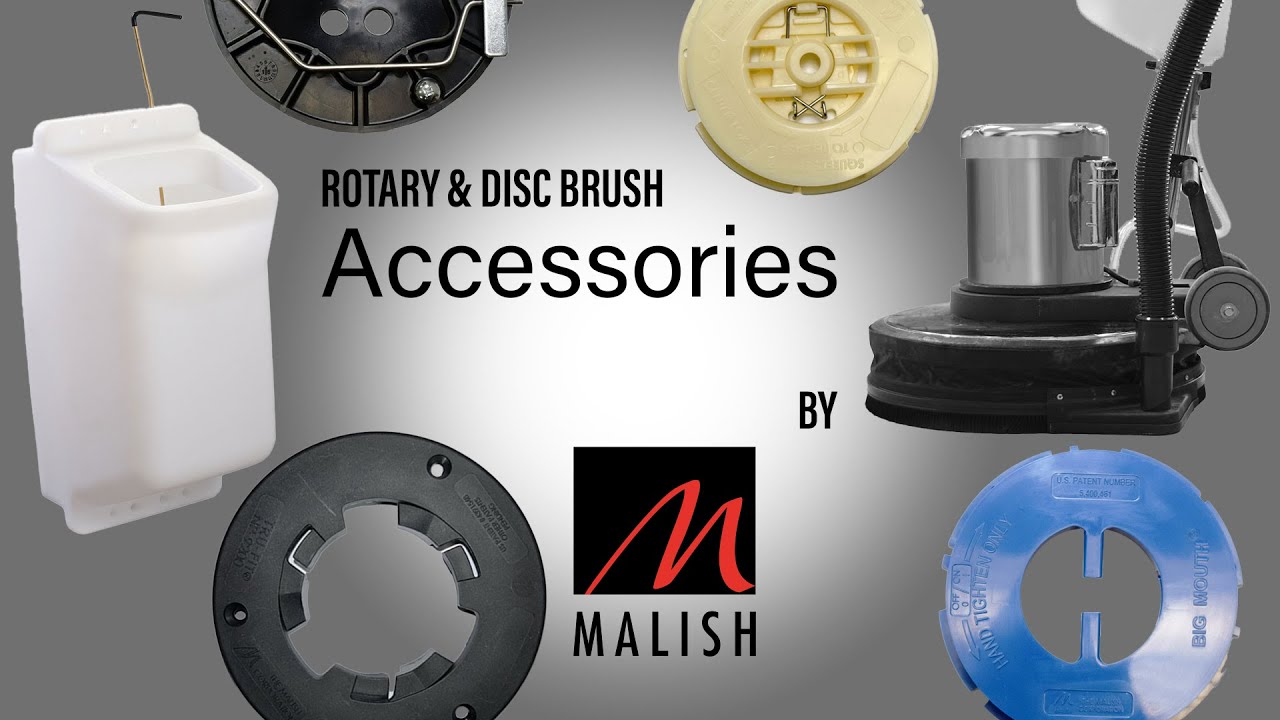 Rotary & Disc Brush Floor Machine Accessories by Malish