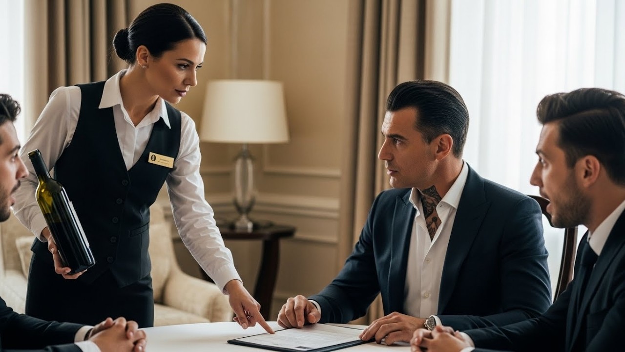 “Excuse Sir, But This Clause Is a Trap,” Said the Waitress — and the Mafia Boss Smile Vanished…