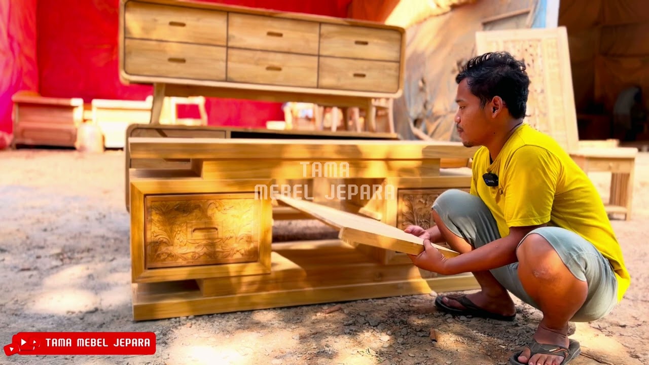 Bufet Tv Minimalis Kayu Jati, Meja Buffet Furniture Jepara