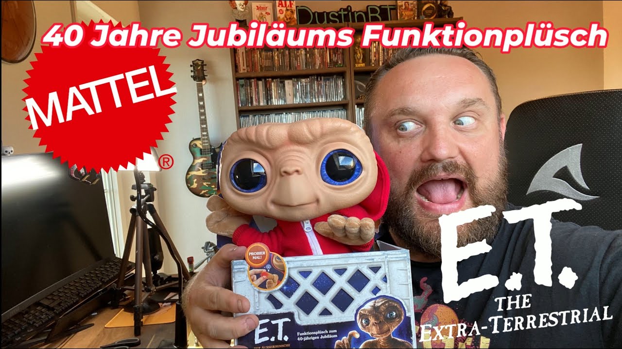 @E.T der Ausseriridische - 40 Jahre Jubiläums Funktionsplüschfigur von @Mattel  Unboxing :D