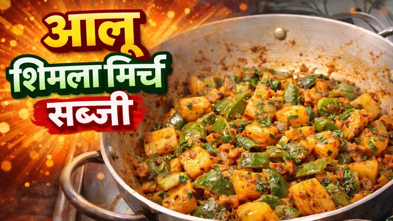 आलू शिमला मिर्च की स्वादिष्ट सब्ज़ी | Aloo Shimla Mirch Sabzi | Easy Veg Recipe