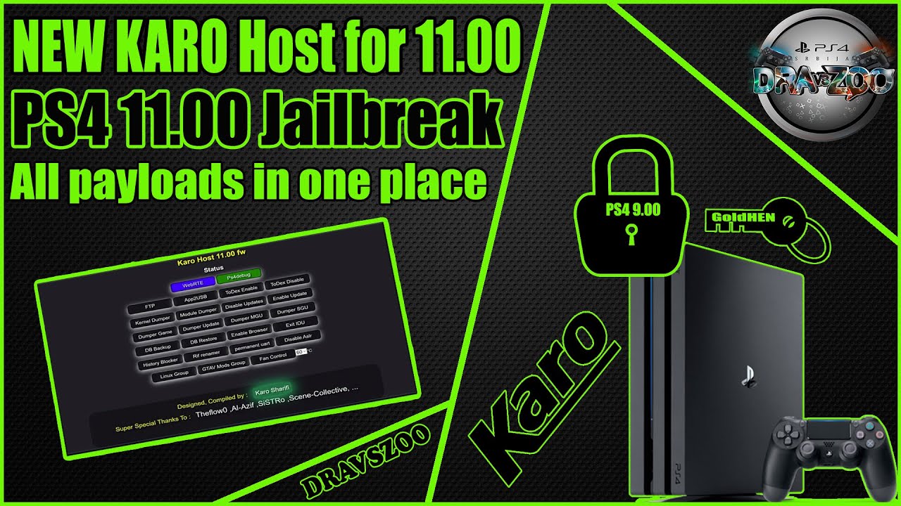 New KARO Host for 11.00 Fw PPPwn | All payloads in one place