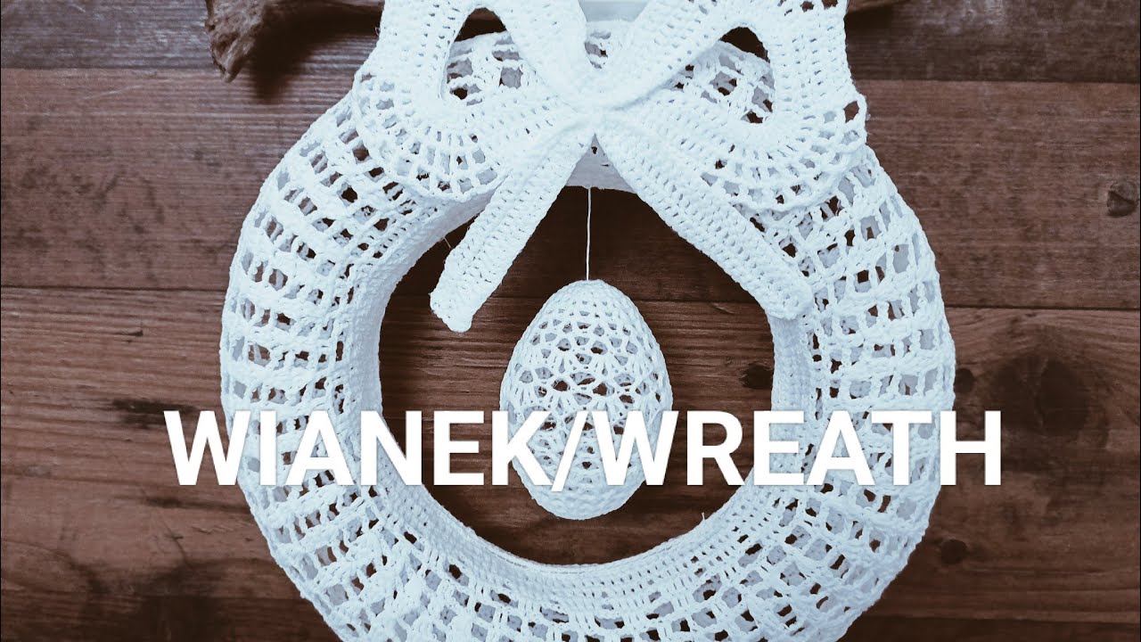 Wianek na szydełku 3D/ Crochet Wreath 3D