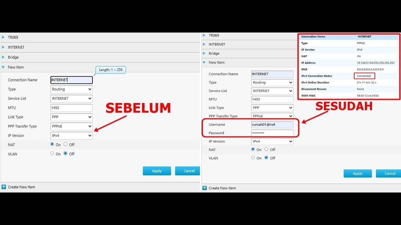 Cara mengatasi ZTE F672Y menu PPPoE dan Bridge hilang