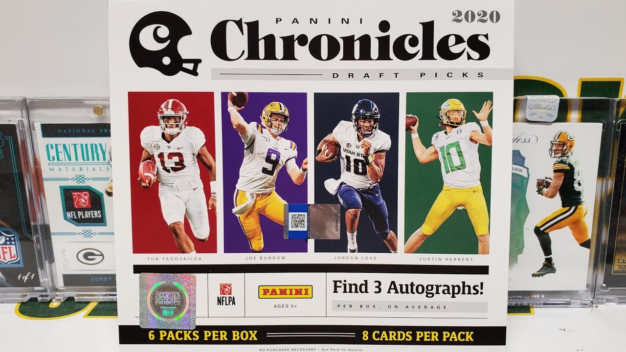 2020 Chronicles Draft Picks Football Hobby Box Opening. 4 Hits!