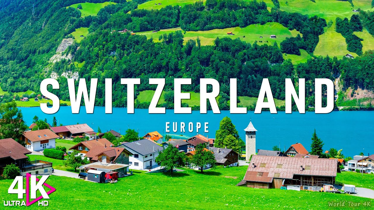 Switzerland 4K - Scenic Relaxation Film with Peaceful Relaxing Music - Video 4K Ultra HD