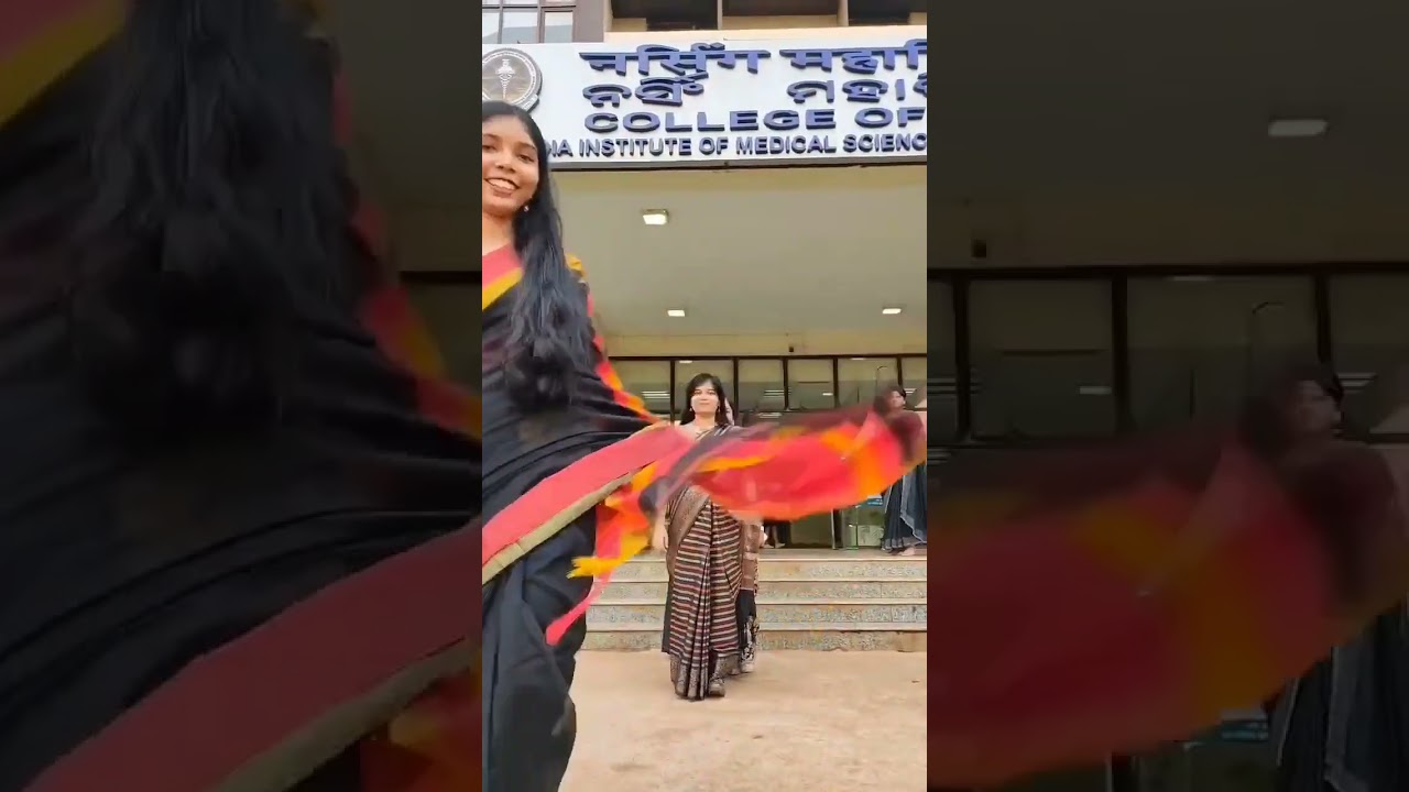 When AIIMS Nursing students Turn Into Desi Girls 😍✨ #aiimsonianrupsa #bscnursing #celebration
