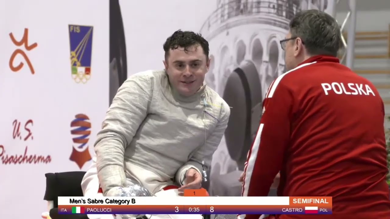 Pisa 2026 World Cup SEMI FINAL - M/S/B - PAOLUCCI Gianmarco | CASTRO Adrian - Wheelchair Fencing