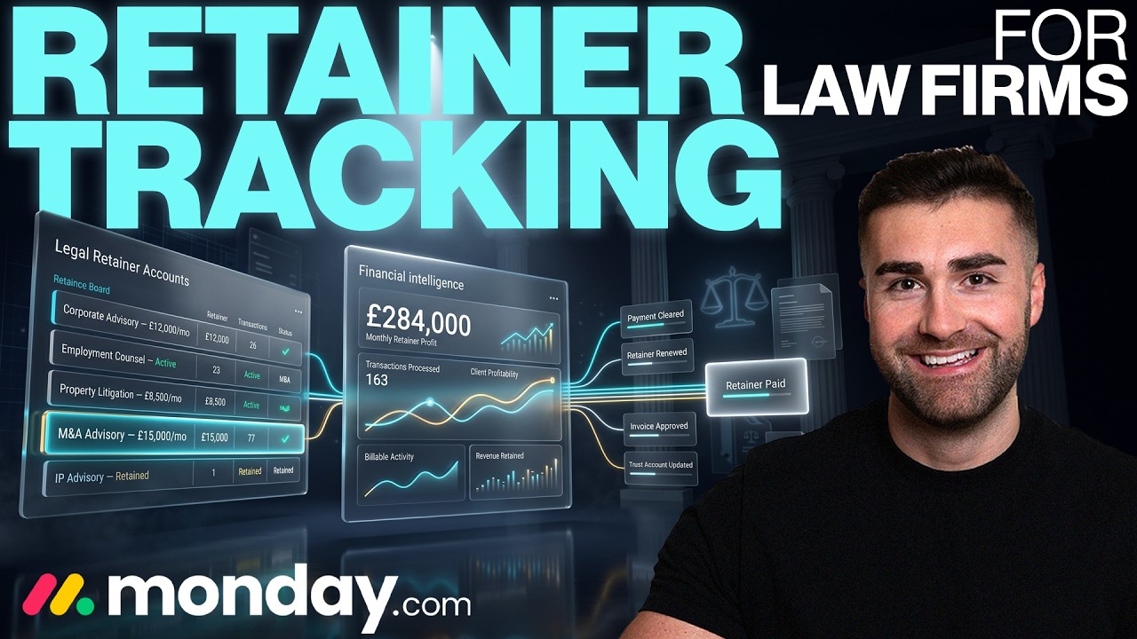 Retainer Profit & Transaction Tracking For Law Firms In Monday.com | Monday.com For Law Firms | 2026