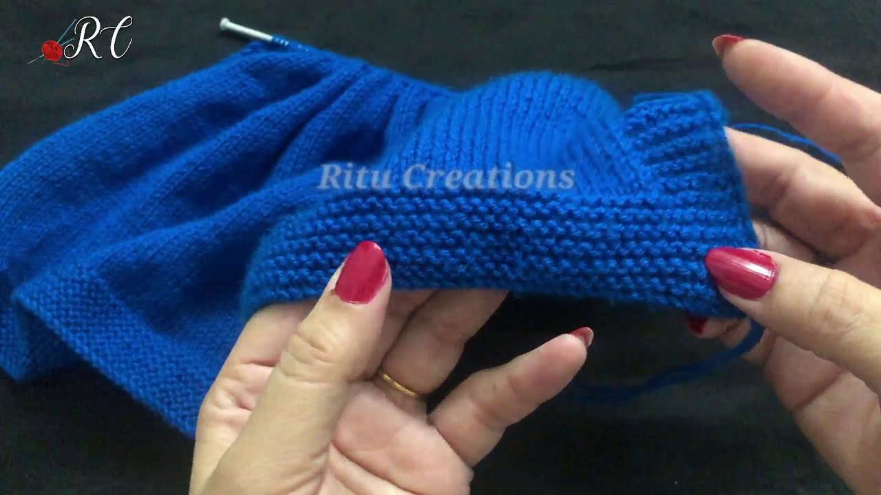 Knitting baby Sweater Easiest way for Beginners
