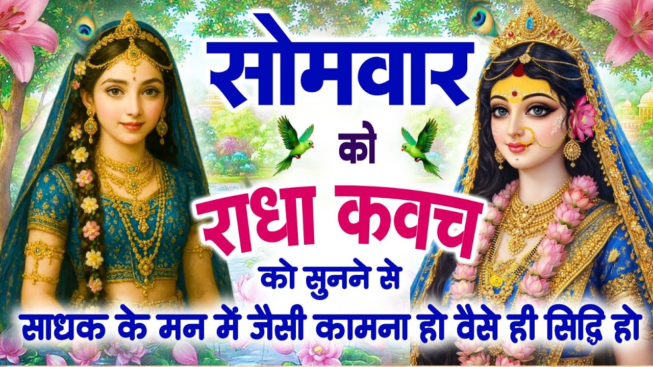 सोमवार को #राधा कवच सुनने से अखंड सौभाग्य और धन के भंडार खुलेंगे~Shree Radha Kavach 2026