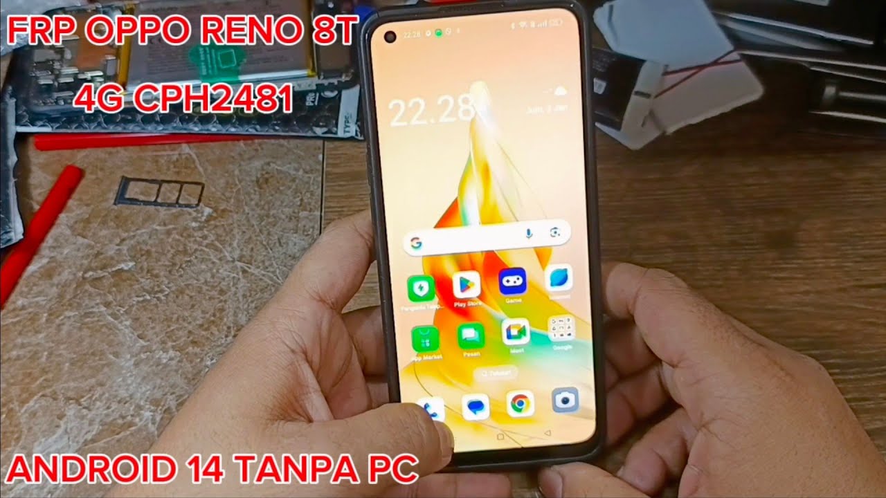Frp Oppo Reno 8T 4G Cph2481 ll Account Bypass Android 14 Tanpa Pc