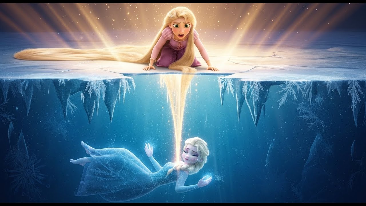 RAPUNZEL SAVES ELSA❄️ Anna & Rapunzel Race to Save Her | Magical Song Story
