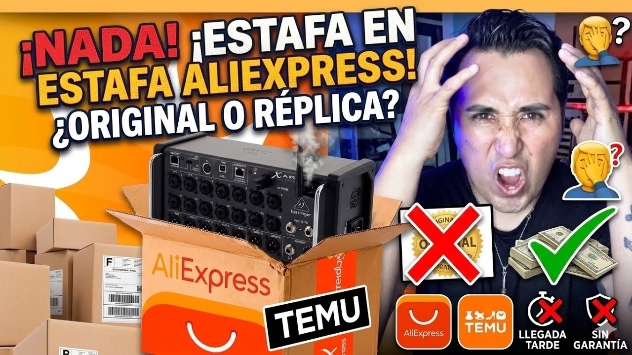 Compré una Behringer XR18 en AliExpress porque era más barata… ¿es ORIGINAL🤯