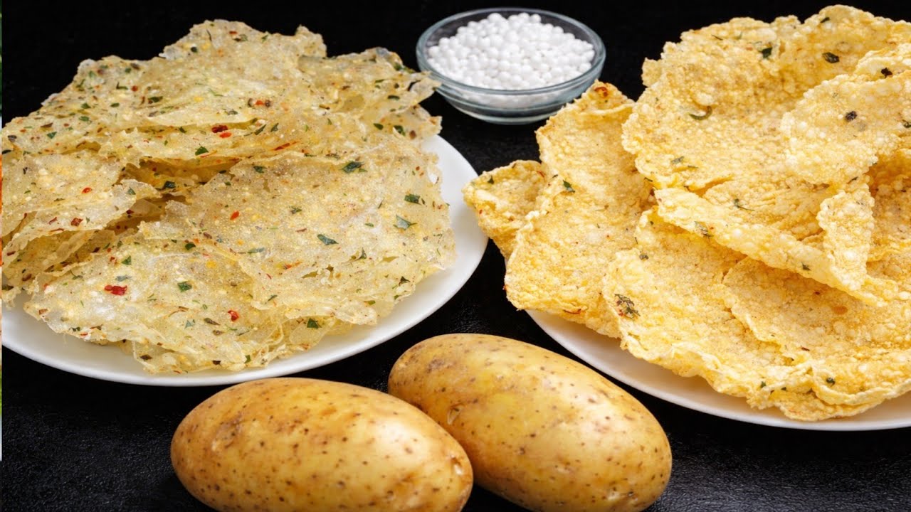 ना लाल, ना फटे 😍 ऐसा राज़ जान लो | आलू के खस्ता पापड़ बनाने का सही तरीका | Aloo Papad