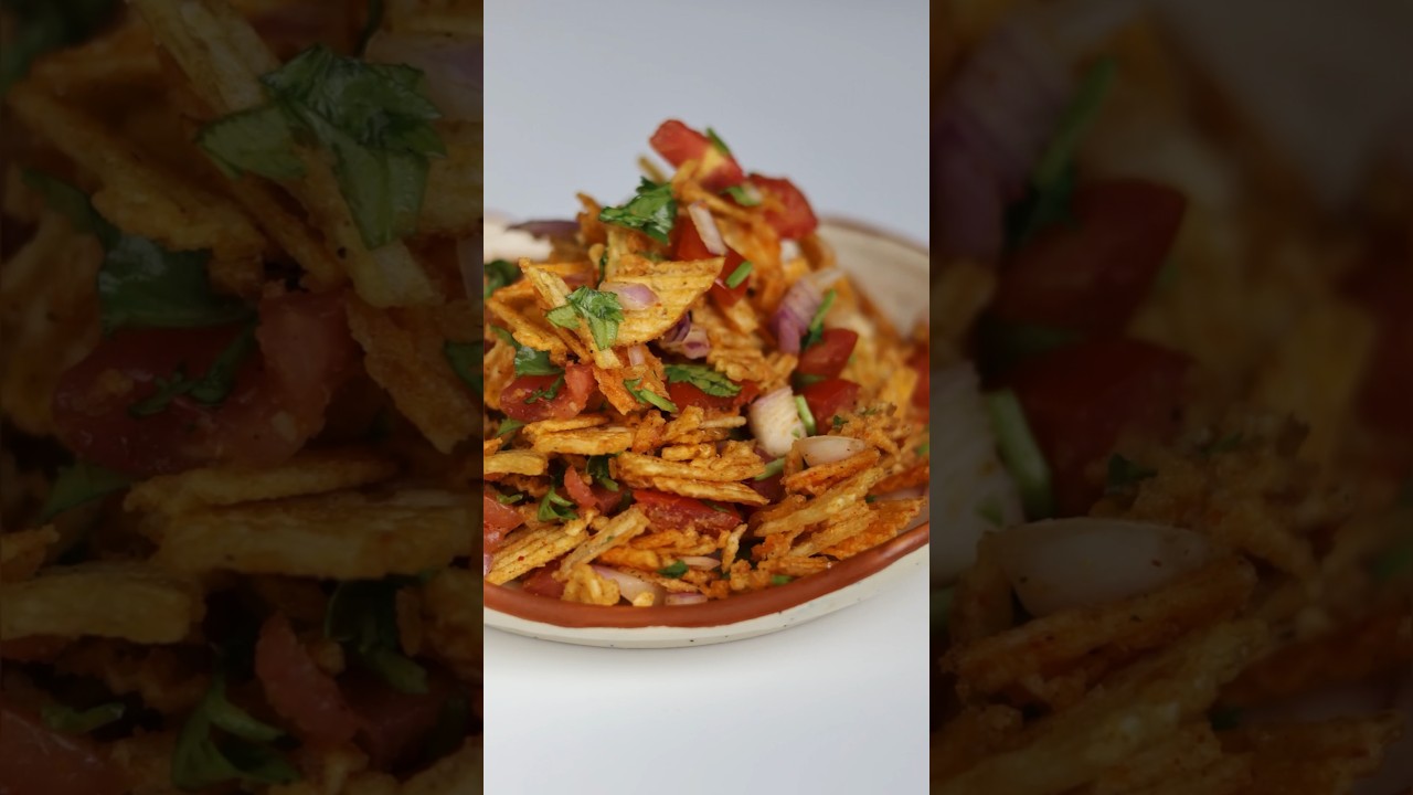 Viral Wafer Chaat recipe 😋 #shorts #asmr #trending #viral #ytshorts