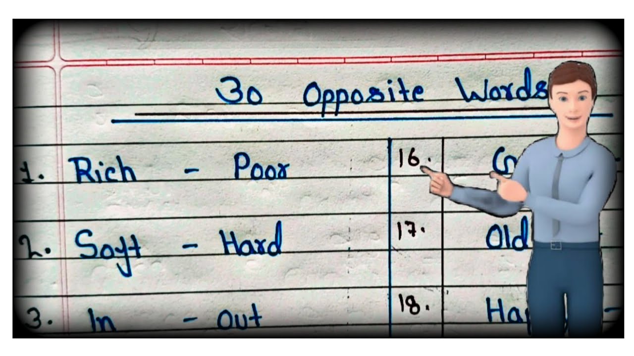30 Opposite Words in English | Opposite Words | 30 Opposite Words |​ #english​ #grammar​  #shorts