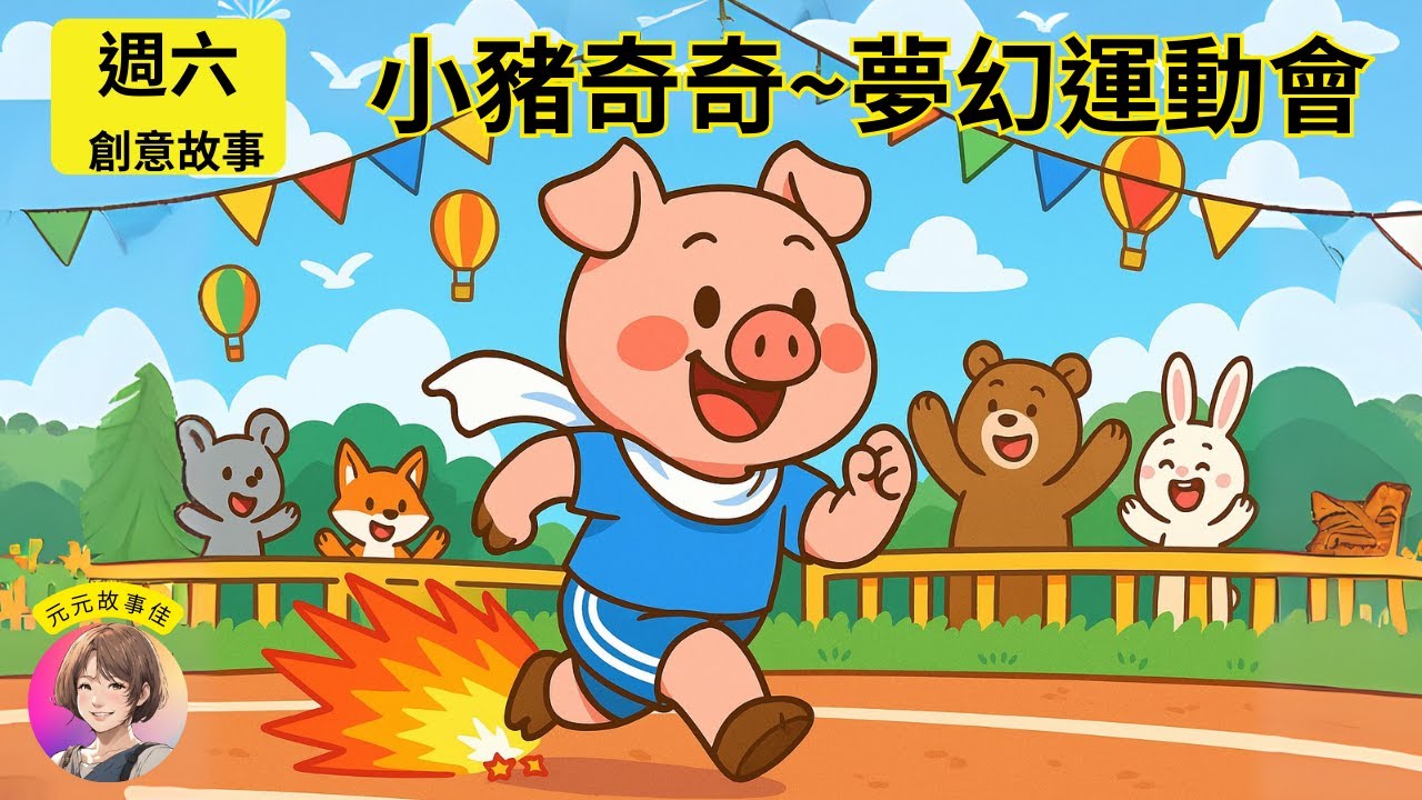 【元元老師說故事】【小豬奇奇的夢幻運動會】兒童睡前故事繪本｜兒童故事繪本｜床邊故事｜童話故事｜寓言故事｜兒童動畫｜晚安故事｜想讓元元點名的小寶貝請跟老師聯絡｜元元老師的聯絡方式在描述欄
