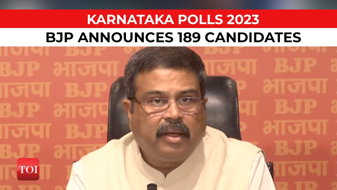 Karnataka Election 2023 | BJP announces first list of candidates | Assembly polls