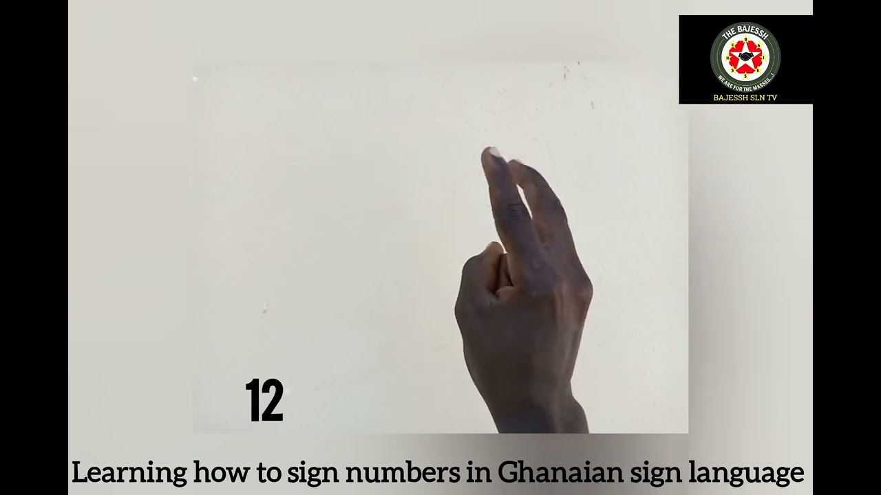 @bajesshslntv How to sign numbers (numerals) in Ghanaian sign language.