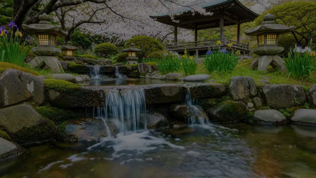 Relaxing Water Music 🌊 Flowing River for Deep Relaxation