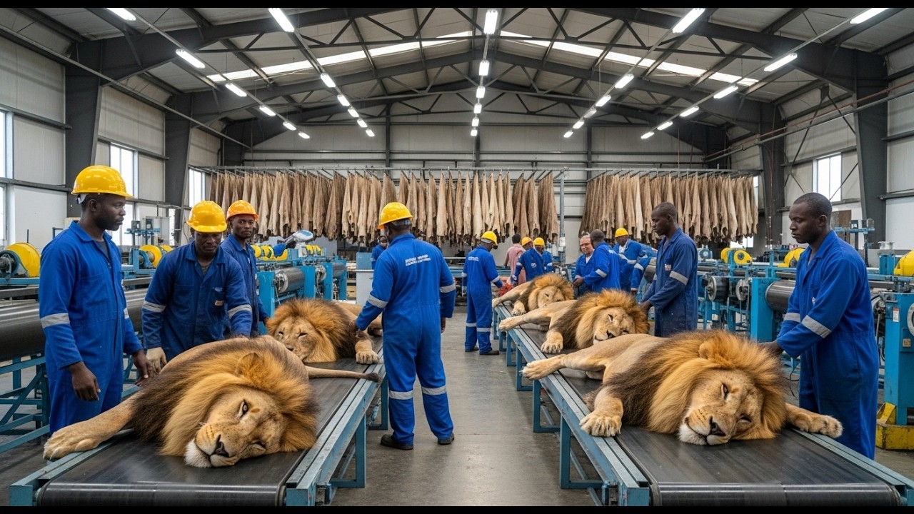 How Lion Leather Is Made In Factory