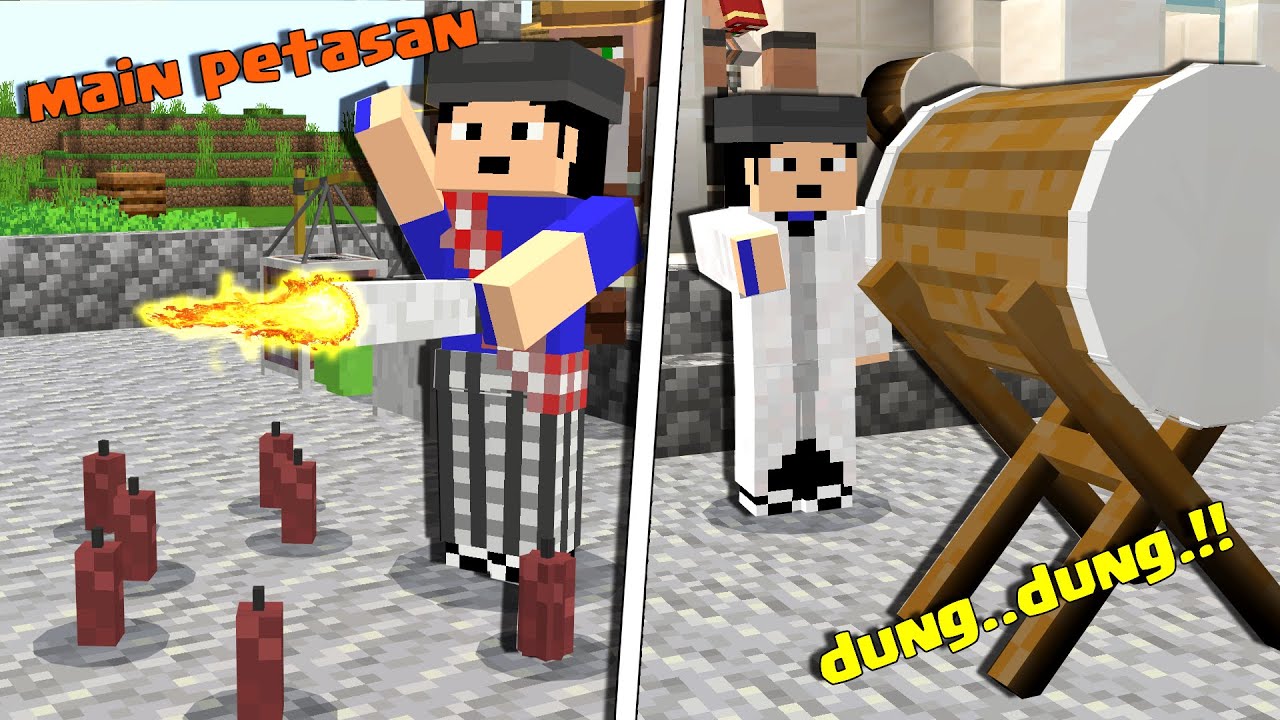 Main Petasan Spirtus di Addon Special Ramadhan Update Terbaru Minecraft PE