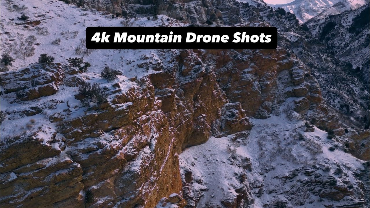 4K Mountain Drone Footage | Relaxing Ambient Music
