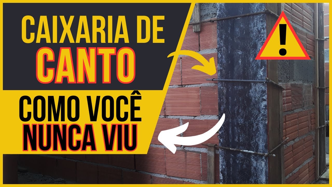 Como Fazer Caixaria de Pilar de Canto e Coluna de Parede | Passo a Passo Completo