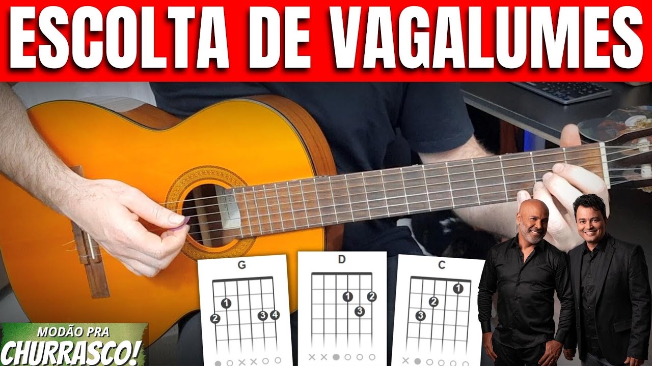 Escolta de Vagalumes - Rick e Renner - COMO TOCAR NO VIOLÃO | simplificado