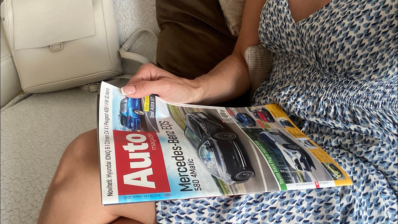ASMR Page Turning, Page Squeezing, Cars, Glossy Magazine