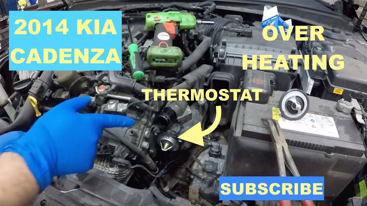 2014 Kia Cadenza over heats replacing thermostat