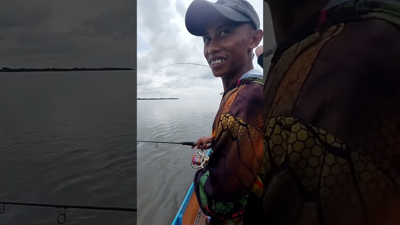 Plung lepp corr gacor parah.!!! BARAMUNDI BABON#fishing #mancing 
