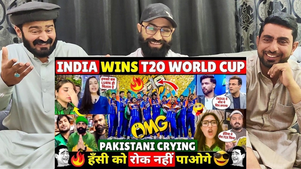 PAKISTANI CRYING ON INDIA WINS T20 WORLD CUP 2026 AFTER BEATING NEW ZEALAND   #pakistanireaction
