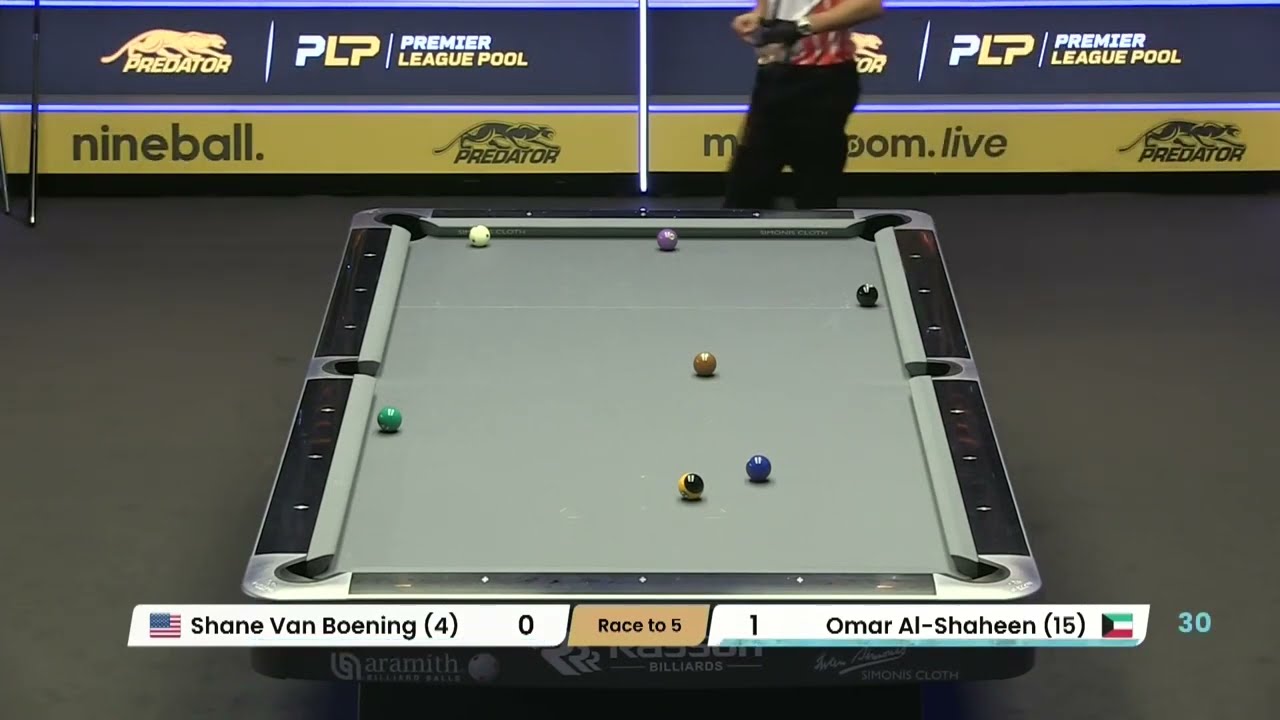 Shane Van Boening vs Omar Al Shaheen | 2022 Premier League Pool | Day 2
