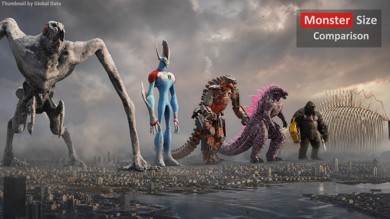 Monster Size Comparison 3D (2026) | 150+ Giant Titans, Kaijus & Anime Beasts