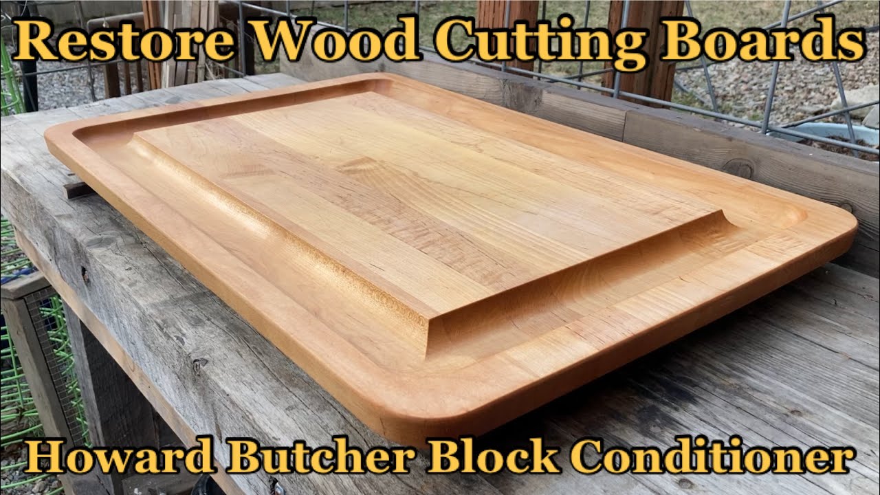 Restore Wood Cutting Boards And Wooden Kitchen Utensils / Bowls - Howard Butcher Block Conditioner