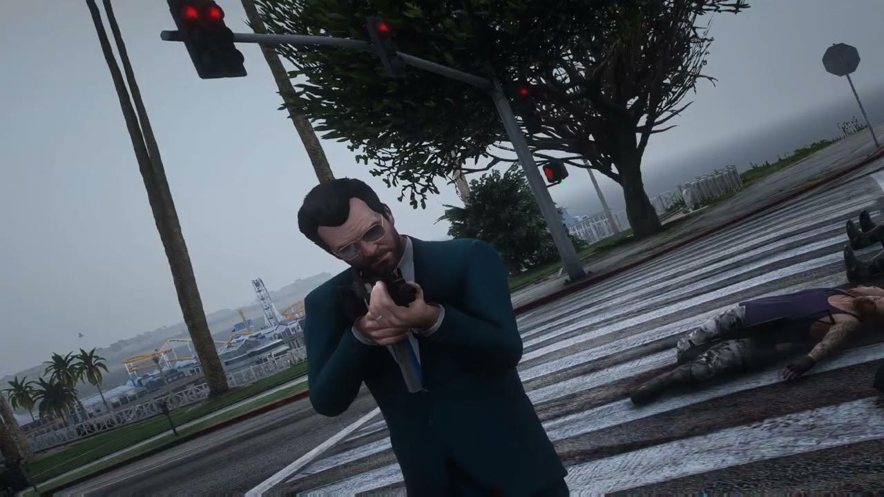 Michael vs gang in GTA 5/Cinematic