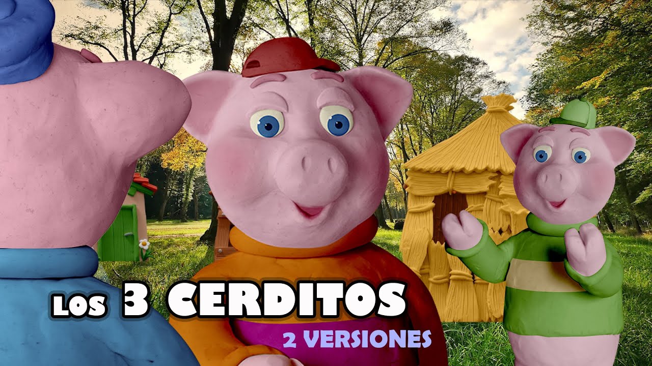 2 CUENTOS: Los Tres Cerditos y el  LOBO FEROZ