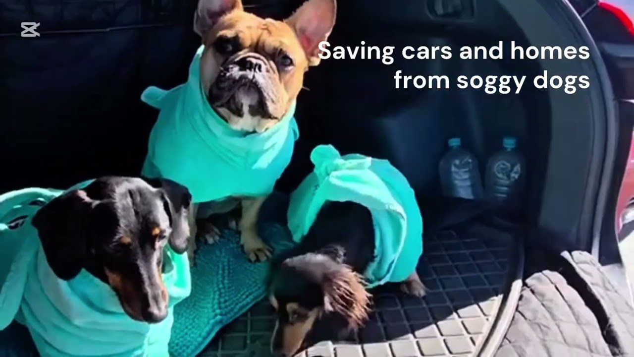 Dry your dog the Aussie way! Best ever drying coats for all breeds of water loving dogs