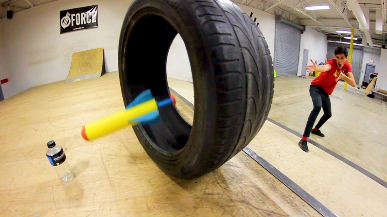 FOAM ROCKET TRICK SHOTS!